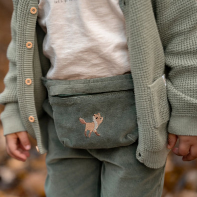 LITTLE DUTCH. Τσαντάκι-μπανάνα Balsam Green - One Size