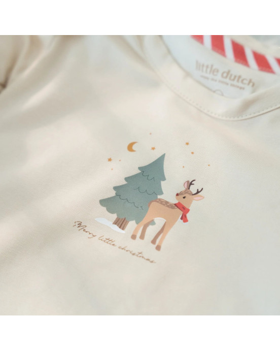 LITTLE DUTCH. Σετ 2 φορμάκια μακρυμάνικα Little Christmas - Νο 62/68