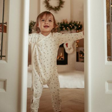 LITTLE DUTCH. Παιδική ολόσωμη πιτζάμα Little Christmas - Νο 50/56