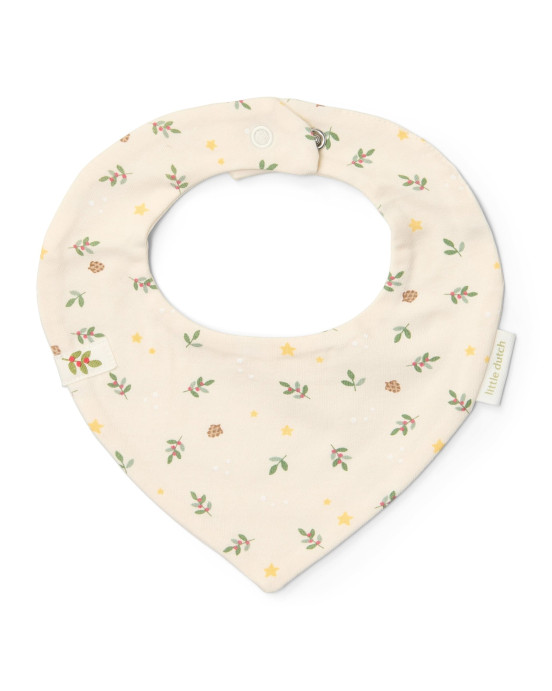 LITTLE DUTCH. Σετ 2 σαλιάρες-μπαντάνες Little Christmas - One Size