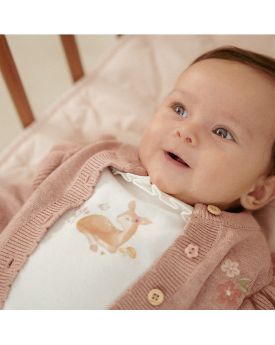 LITTLE DUTCH. Μπλουζάκι μακρυμάνικο Off White - Νο 62