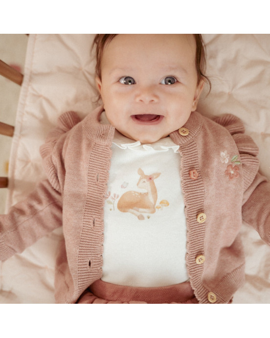 LITTLE DUTCH. Μπλουζάκι μακρυμάνικο Off White - Νο 68