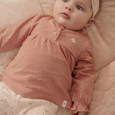 LITTLE DUTCH. Μπλουζάκι μακρυμάνικο Pink Blush - Νο 56