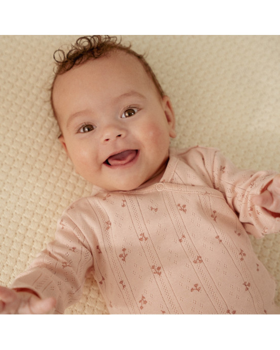 LITTLE DUTCH. Μπλουζάκι μακρυμάνικο κρουαζέ Fairy Flowers - Νο 68