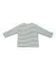 LITTLE DUTCH. Μπλουζάκι μακρυμάνικο με κουμπάκια Stone Blue Stripe - Νο 68