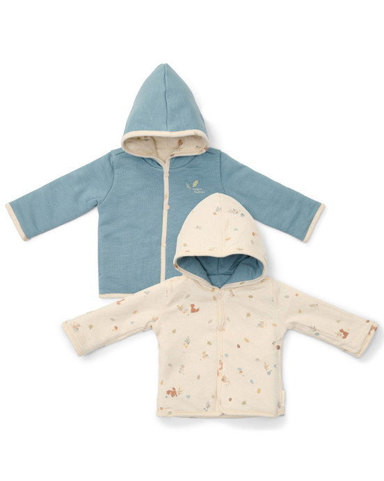 LITTLE DUTCH. Μπουφάν διπλής όψης Stone Blue - Νο 74