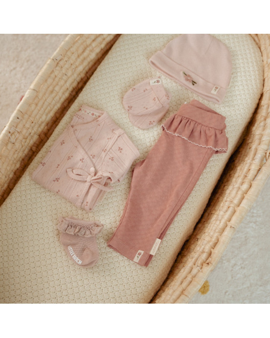 LITTLE DUTCH. Παντελονάκι με βολάν Pink Blush - Νο 62