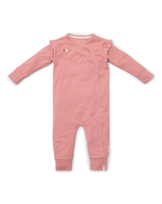 LITTLE DUTCH. Ολόσωμο φορμάκι με βολάν Pink Blush - Νο 62