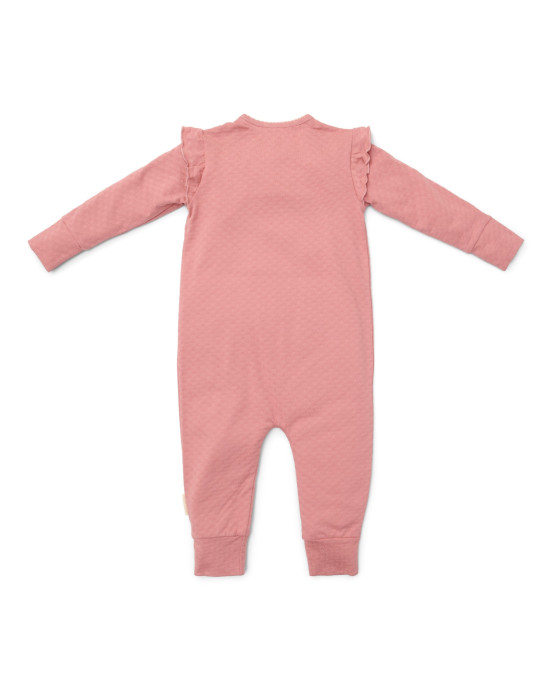 LITTLE DUTCH. Ολόσωμο φορμάκι με βολάν Pink Blush - Νο 56