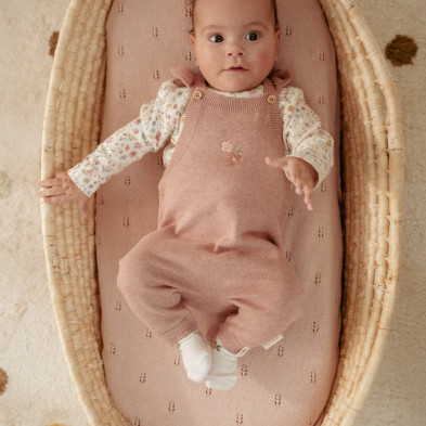 LITTLE DUTCH. Σαλοπέτα πλεκτή Fairy Pink - Νο 68