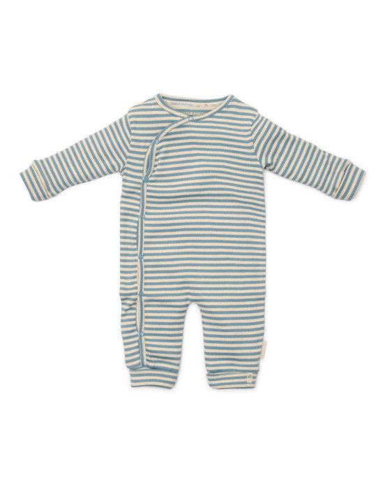LITTLE DUTCH. Ολόσωμο φορμάκι Stone Blue Stripe - Νο 68