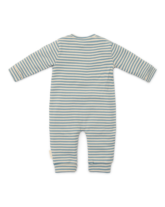 LITTLE DUTCH. Ολόσωμο φορμάκι Stone Blue Stripe - Νο 68