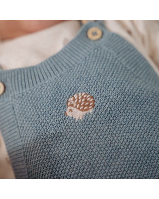 LITTLE DUTCH. Σαλοπέτα πλεκτή Baby Blue - Νο 74