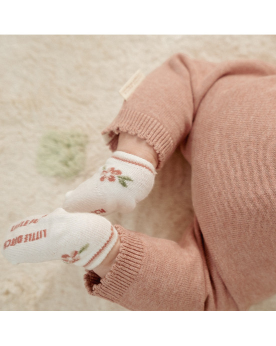 LITTLE DUTCH. Σετ 3 ζευγάρια κάλτσες Fairy Garden Newborn - Νο 2 (62/74)