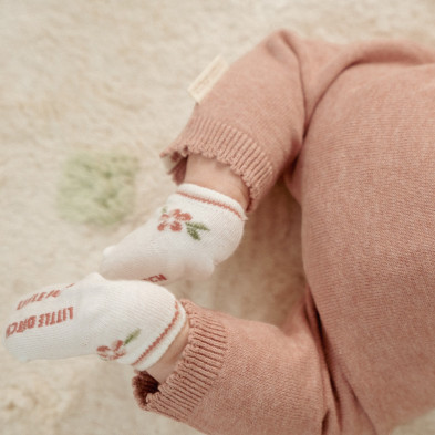 LITTLE DUTCH. Σετ 3 ζευγάρια κάλτσες Fairy Garden Newborn - Νο 1 (44/56)