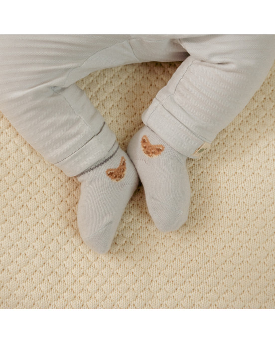 LITTLE DUTCH. Σετ 3 ζευγάρια κάλτσες Forest Friends Newborn - Νο 1 (44/56)