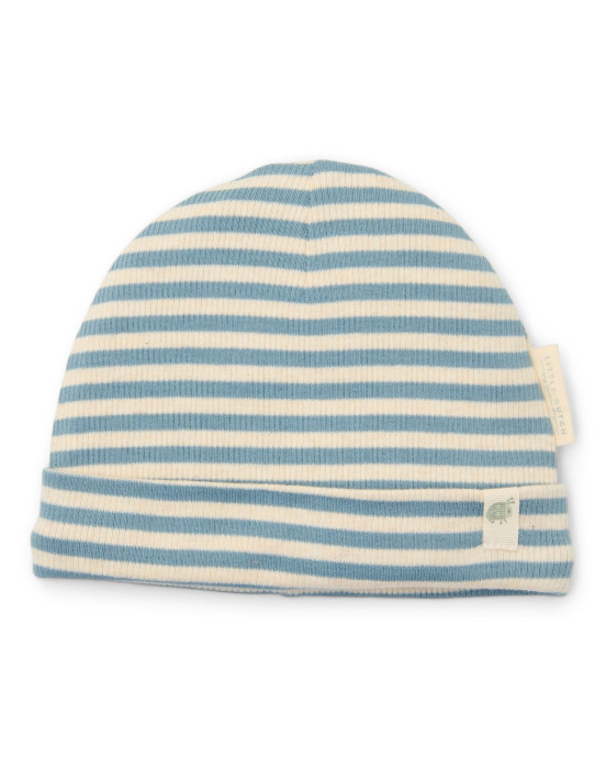 LITTLE DUTCH. Σκουφάκι Stone Blue Stripe - Νο 2 (3-6 μηνών)
