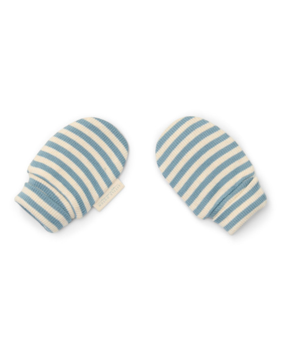 LITTLE DUTCH. Γαντάκια Stone Blue Stripe - One Size