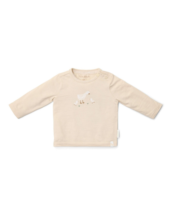 LITTLE DUTCH. Μπλουζάκι μακρυμάνικο Sand Newborn - Νο 62
