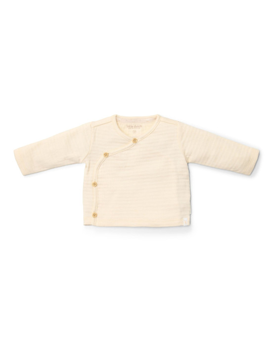 LITTLE DUTCH. Μπλουζάκι μακρυμάνικο κρουαζέ Creme - Νο 56