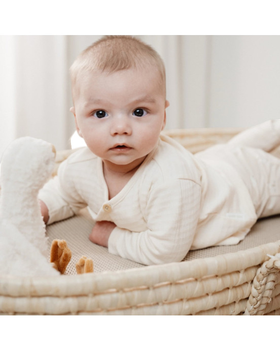 LITTLE DUTCH. Μπλουζάκι μακρυμάνικο κρουαζέ Creme - Νο 74