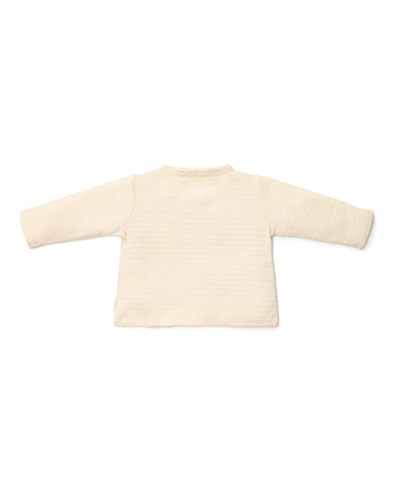 LITTLE DUTCH. Μπλουζάκι μακρυμάνικο κρουαζέ Creme - Νο 62