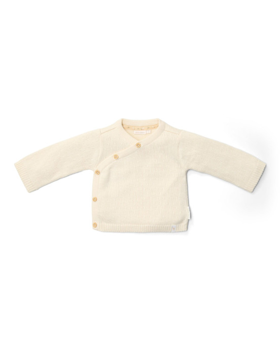 LITTLE DUTCH. Ζακέτα πλεκτή κρουαζέ Off White - Νο 56