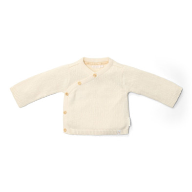 LITTLE DUTCH. Ζακέτα πλεκτή κρουαζέ Off White - Νο 62