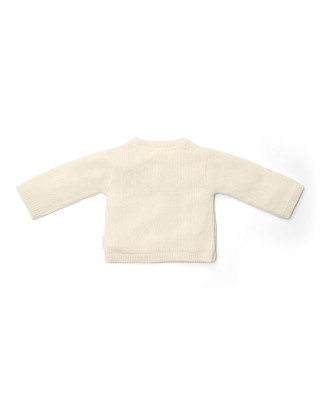LITTLE DUTCH. Ζακέτα πλεκτή κρουαζέ Off White - Νο 68