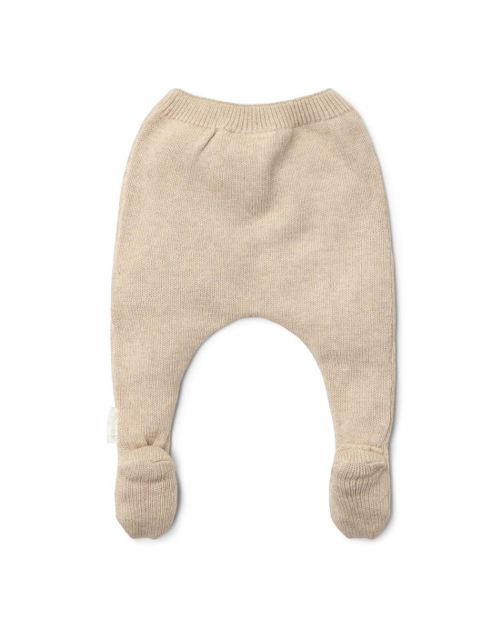 LITTLE DUTCH. Παντελονάκι πλεκτό Soft Beige Melee - Νο 50