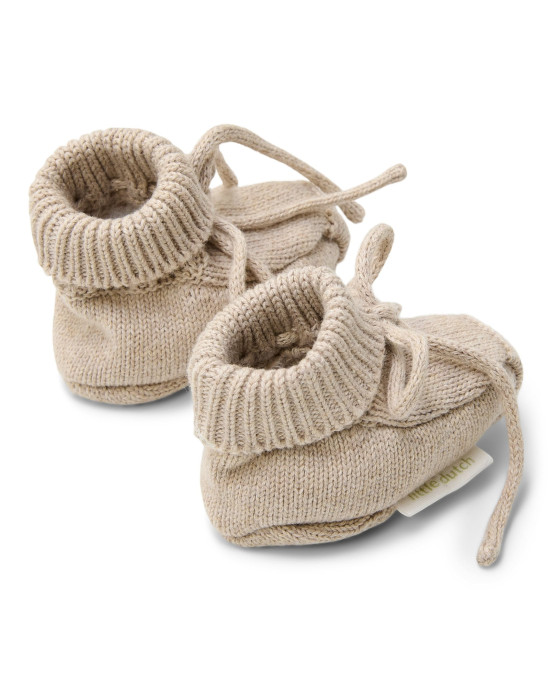 LITTLE DUTCH. Βρεφικά μποτάκια αγκαλιάς Soft Beige Melee - Νο 1 (44/56)