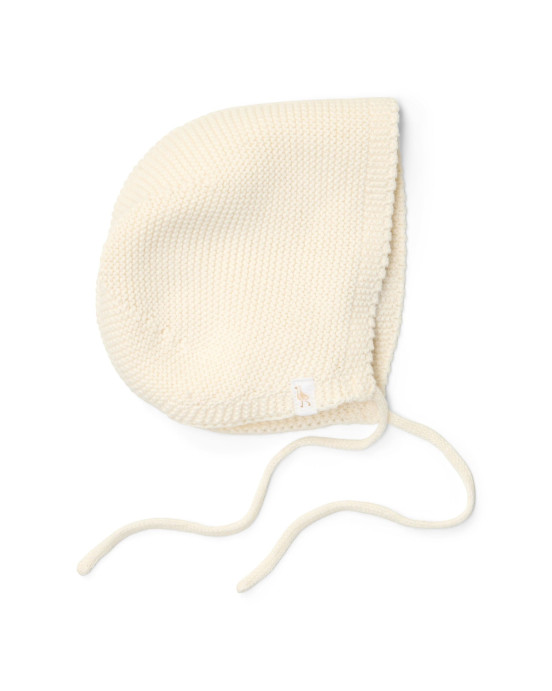 LITTLE DUTCH. Πλεκτό σκουφάκι Off White - Νο 2 (3-6 μηνών)