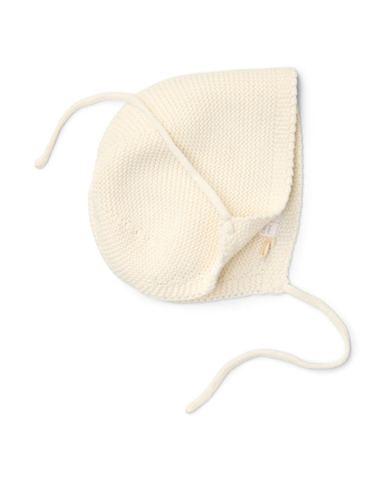 LITTLE DUTCH. Πλεκτό σκουφάκι Off White - Νο 1 (0-3 μηνών)
