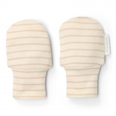 LITTLE DUTCH. Γαντάκια Stone Beige Stripe - One Size