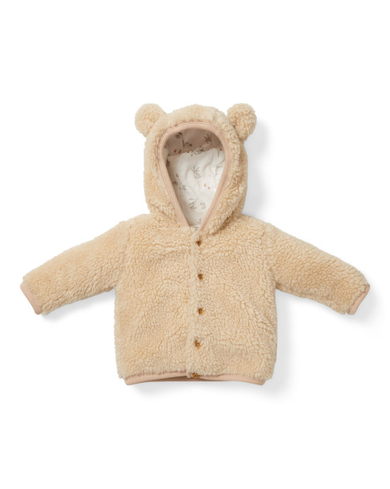 LITTLE DUTCH. Μπουφάν teddy Baby Bunny Sand - No 50/56