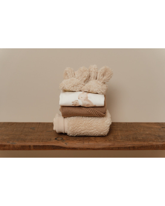 LITTLE DUTCH. Μπουφάν teddy Baby Bunny Sand - No 98