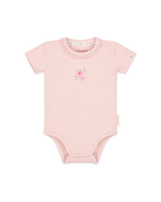 LITTLE DUTCH. Φορμάκι κοντομάνικο ροζ Blossom - Νο 68