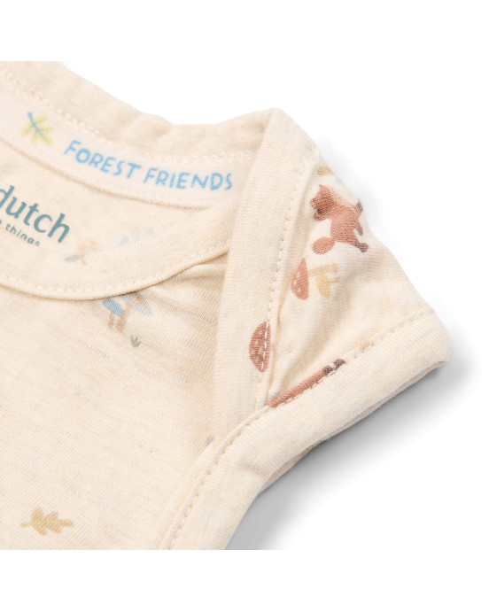 LITTLE DUTCH. Φορμάκι αμάνικο κρεμ Sand Melee - Νο 56