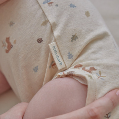 LITTLE DUTCH. Φορμάκι αμάνικο κρεμ Sand Melee - Νο 56