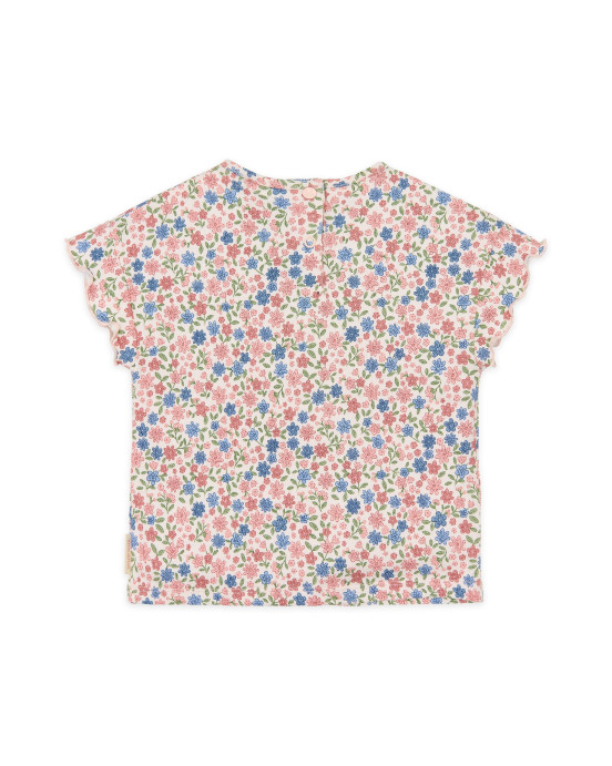 LITTLE DUTCH. Μπλουζάκι κοντομάνικο Meadow Flowers - Νο 86