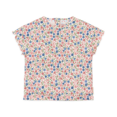 LITTLE DUTCH. Μπλουζάκι κοντομάνικο Meadow Flowers - Νο 104