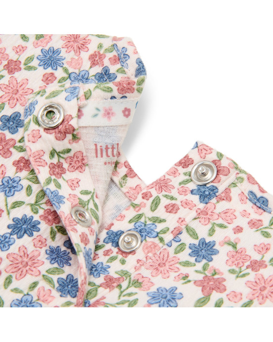 LITTLE DUTCH. Μπλουζάκι κοντομάνικο Meadow Flowers - Νο 92
