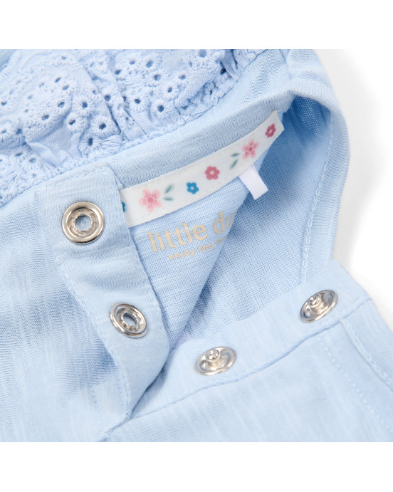 LITTLE DUTCH. Μπλουζάκι κοντομάνικο Sky Blue - Νο 92