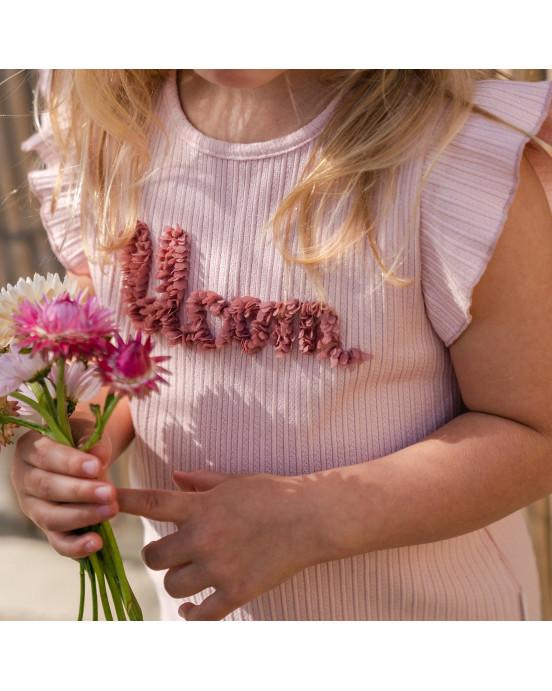 LITTLE DUTCH. Μπλουζάκι αμάνικο Fairy Pink - Νο 86