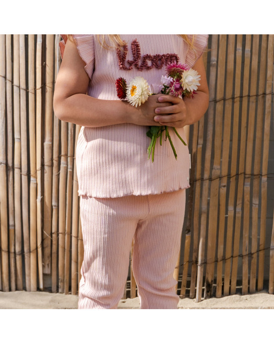 LITTLE DUTCH. Μπλουζάκι αμάνικο Fairy Pink - Νο 80