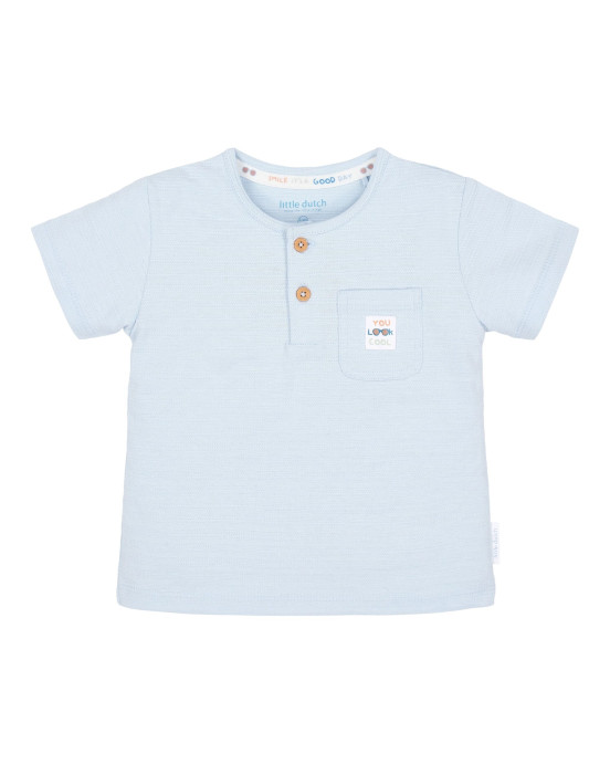 LITTLE DUTCH. Μπλουζάκι κοντομάνικο Light Blue - Νο 80