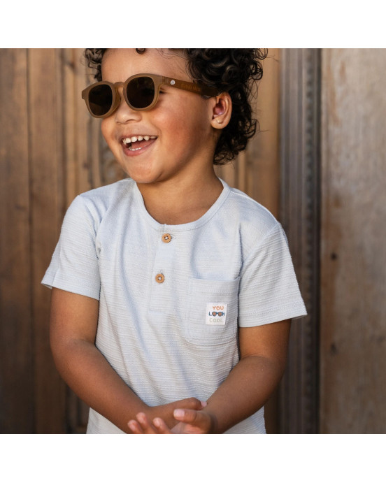 LITTLE DUTCH. Μπλουζάκι κοντομάνικο Light Blue - Νο 80