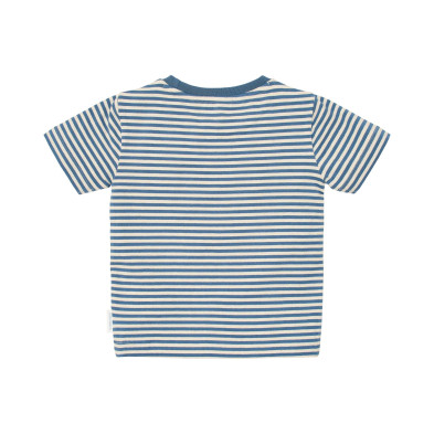 LITTLE DUTCH. Μπλουζάκι κοντομάνικο Indigo Sand stripe - Νο 74