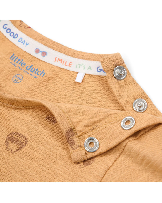 LITTLE DUTCH. Μπλουζάκι κοντομάνικο Rust - Νο 86