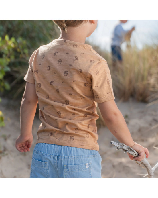 LITTLE DUTCH. Μπλουζάκι κοντομάνικο Rust - Νο 104